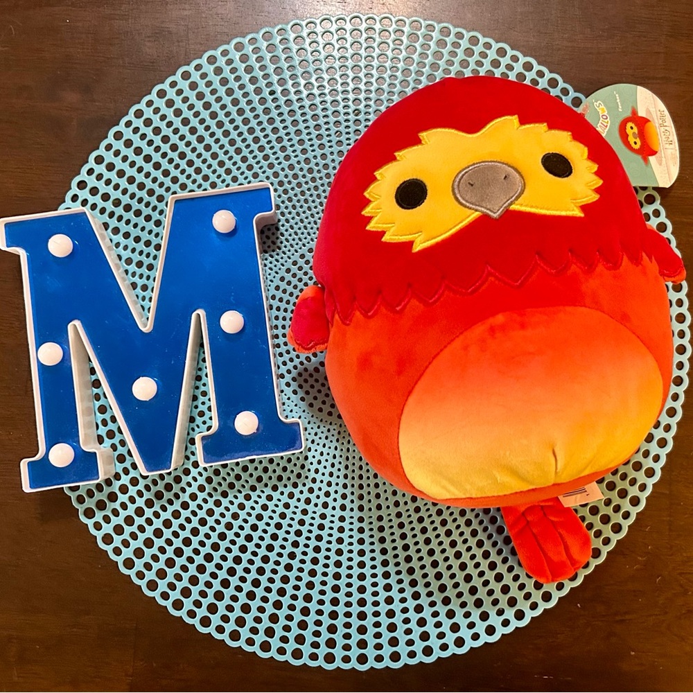 Squishmallows 8” Inch Fawkes The Phoenix Harry Potter Red Bird, w/ Tags